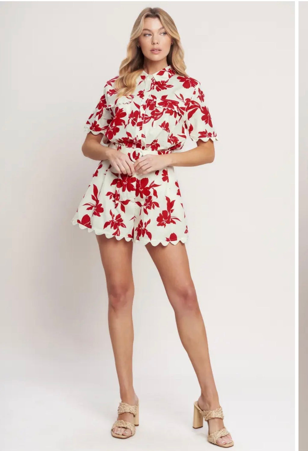 Set floral orange