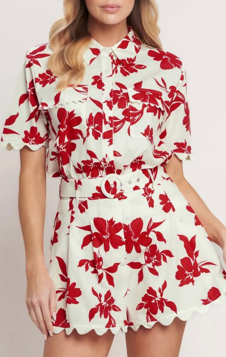 Set floral orange