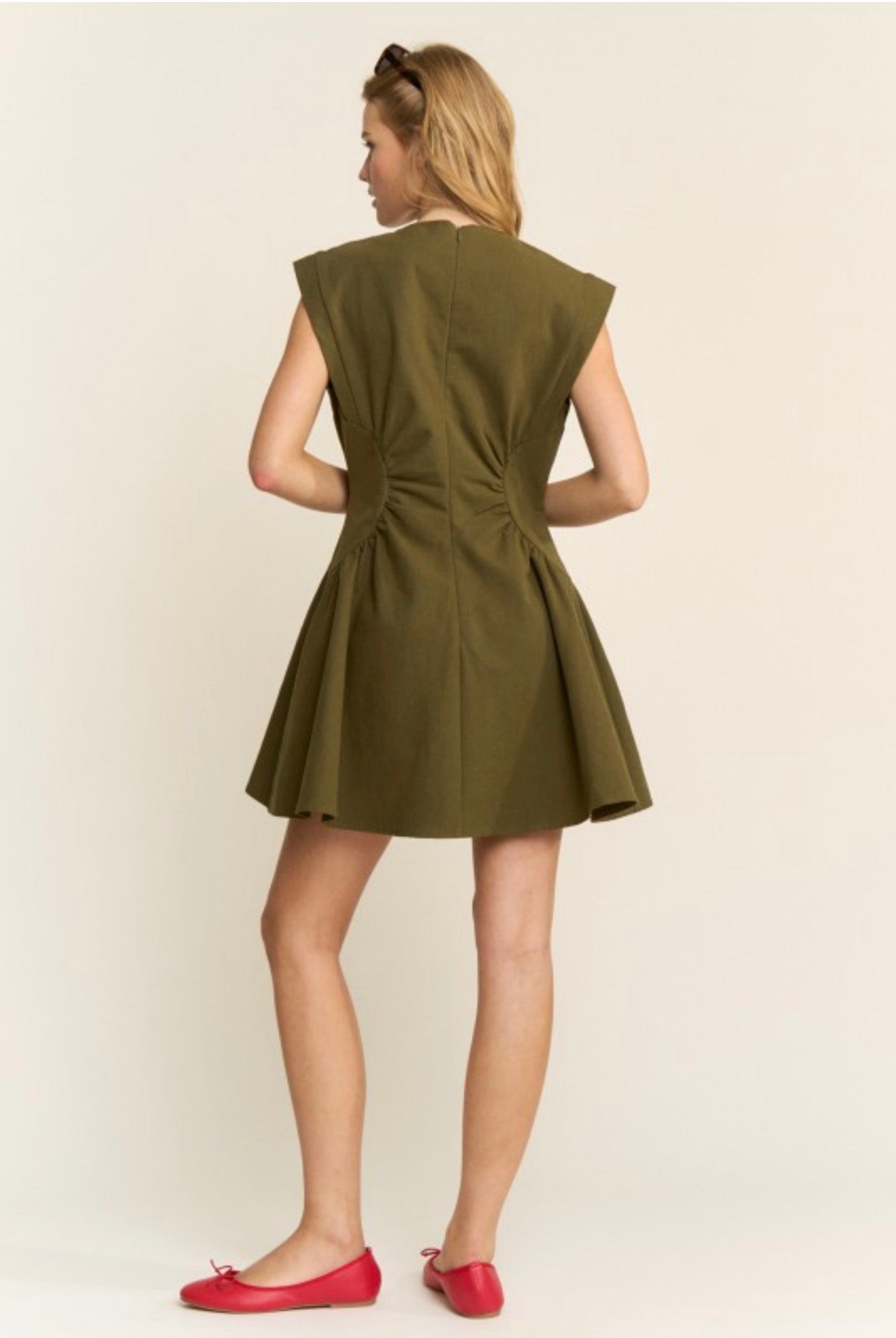 olive mini dress