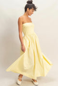 Yellow Basic maxi dress