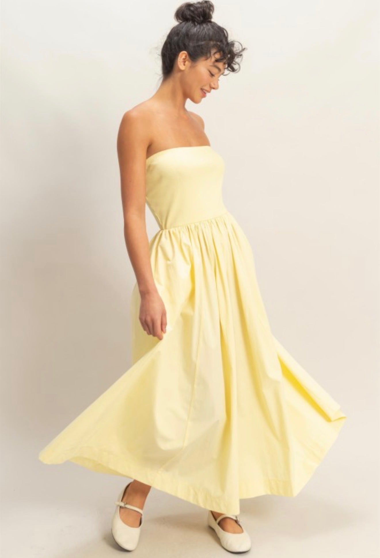 Yellow Basic maxi dress