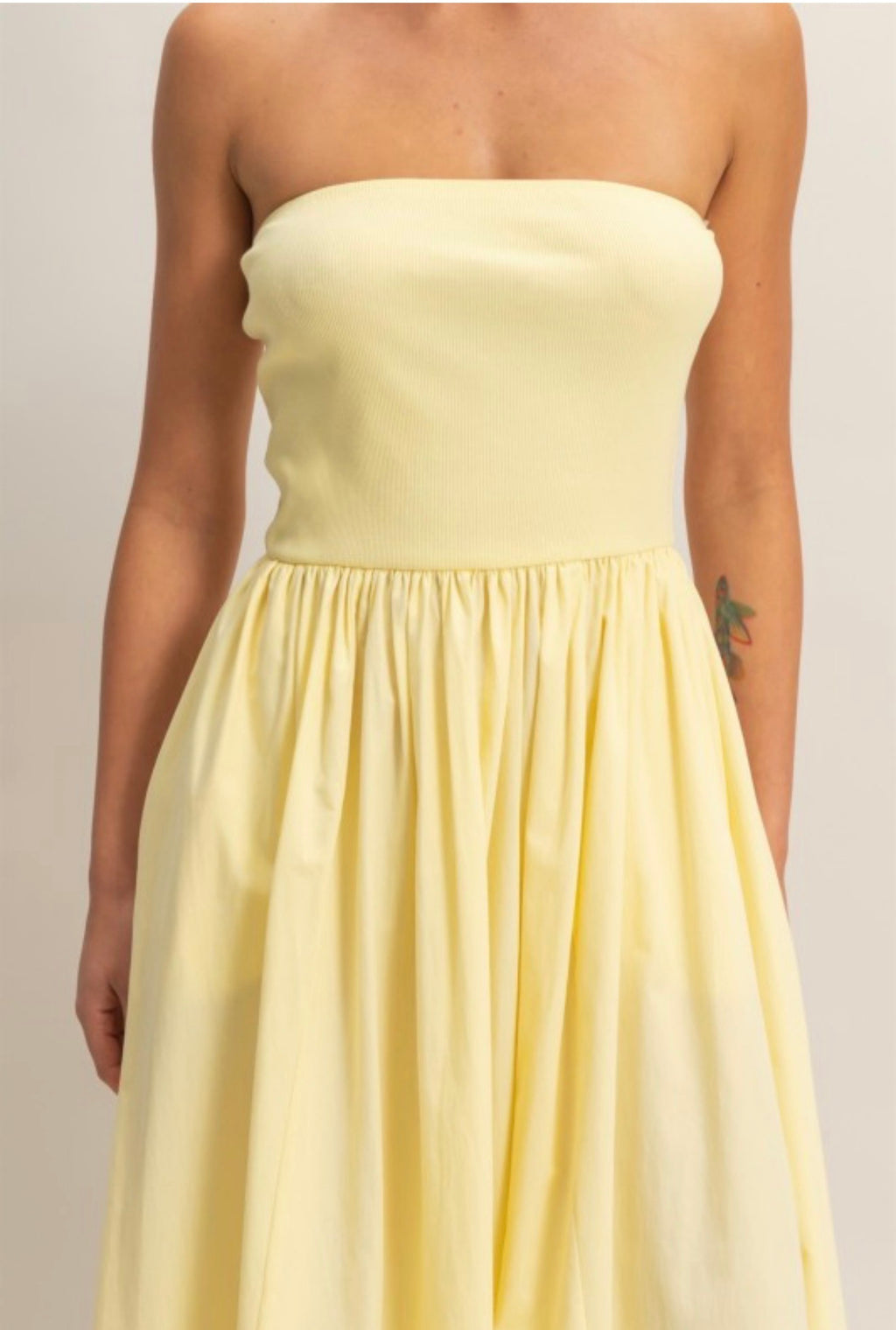 Yellow Basic maxi dress